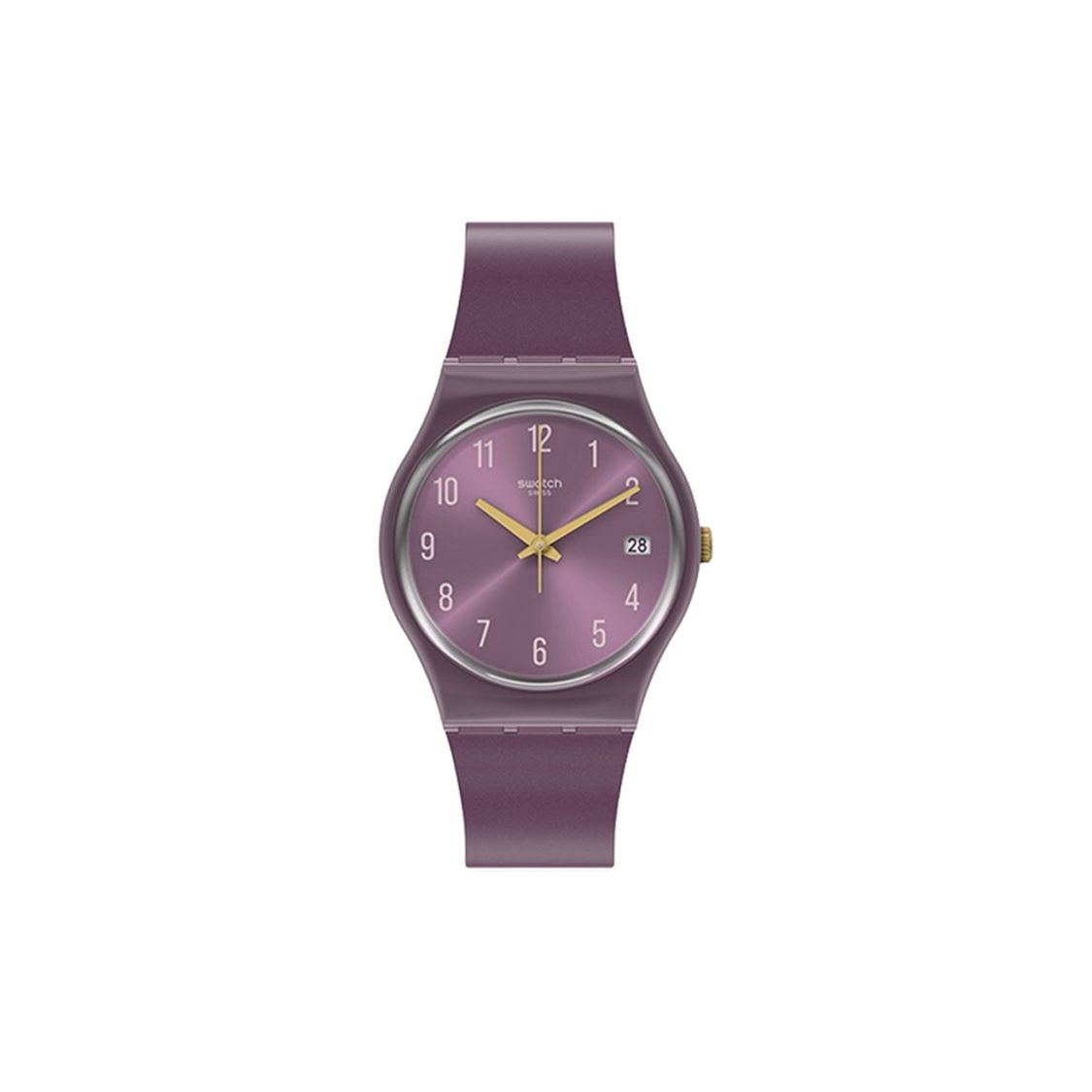 Swatch Gent Series Quartz Movement Pearl Purple Modern Minimalist Quartz Watch Waterproof Trendy Unisex watches GV403 GV403