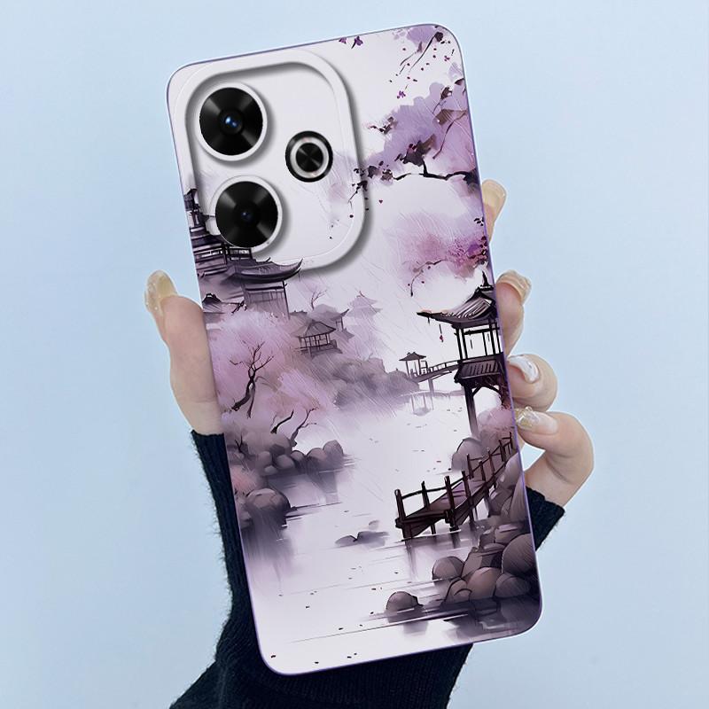 Hülle Für Xiaomi Poco M6 4G Redmi 13 4G 13 5G Niedlicher Panda Süße Mädchen Katzen Silikon Weiche Rückabdeckung Stoßstange Schlanke Schutzhülle