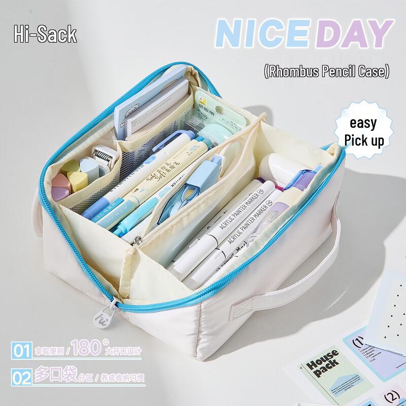 Large Capacity Transparent Multi-functional Pencil Case