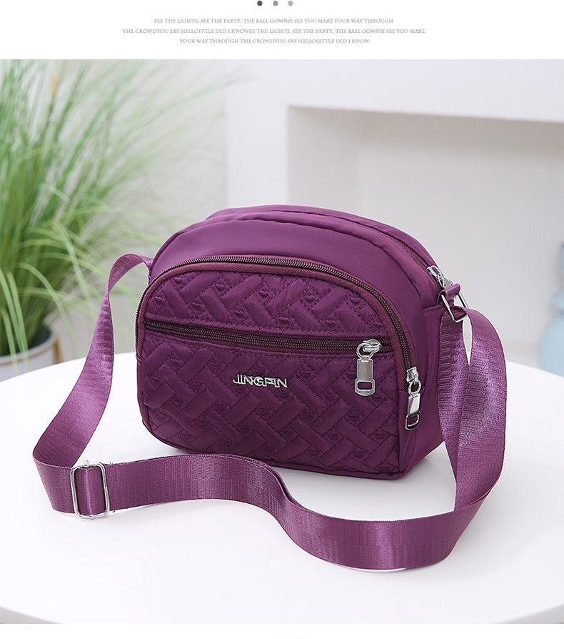 Women's Travel Crossbody Bag - Red & Black Shoulder Bag