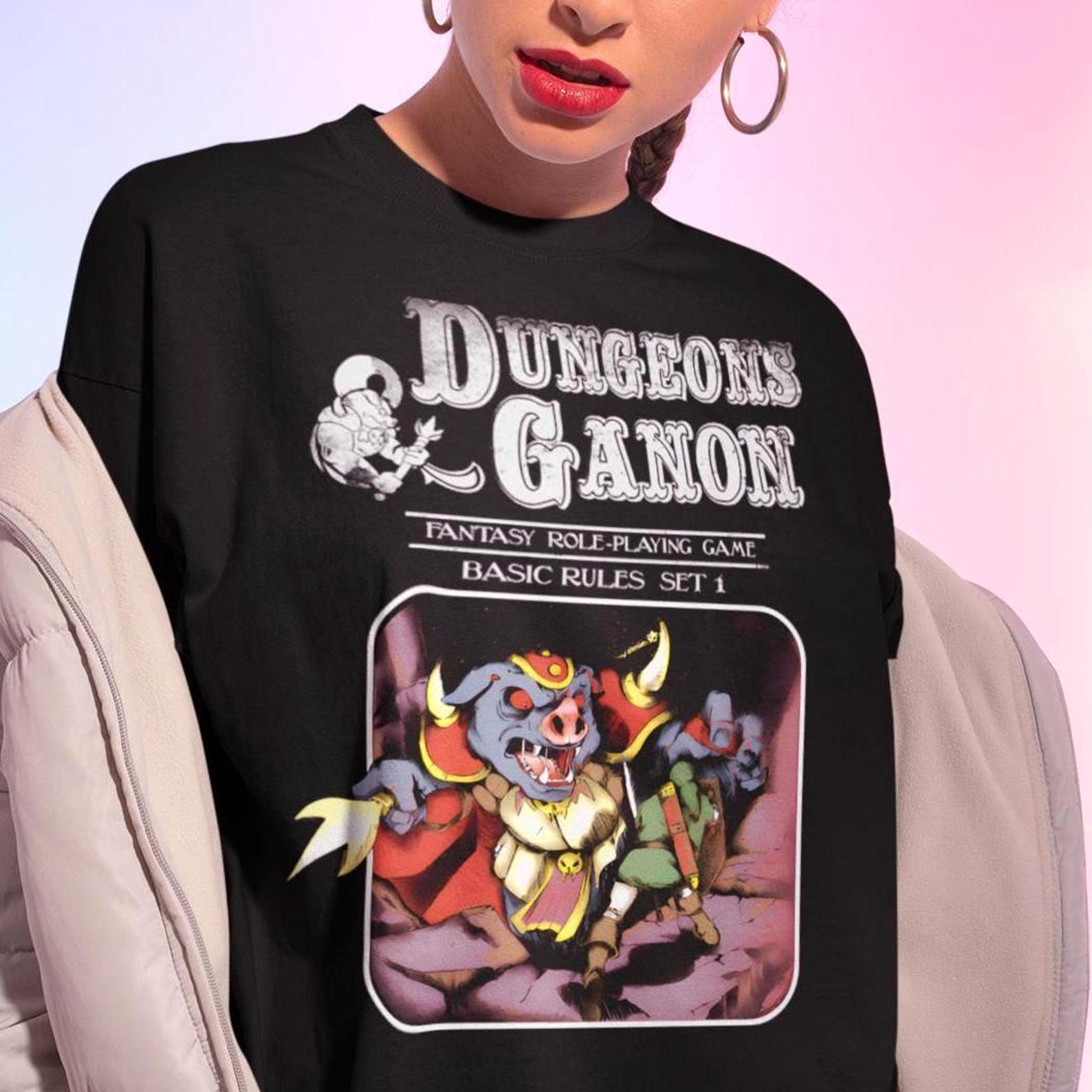 Dungeons & Ganon Tshirt - Dungeons and Dragons Shirt,DnD Gift,Board Game Tees XL