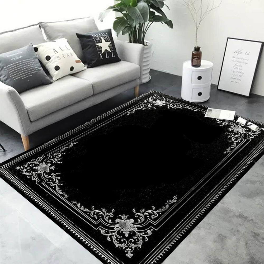 Bohemia Mandala Geometric Area Rug Carpet for Home Living Room Bedroom Sofa Doormat Kitchen Decor, Kid Anti-Slip Floor Mats