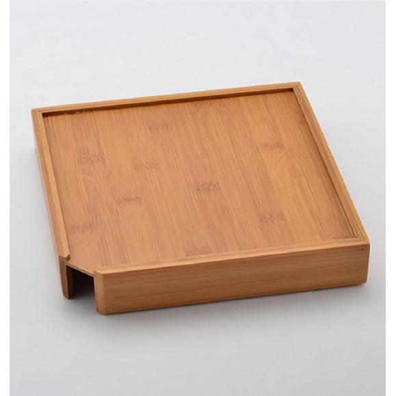 Puer Tea Box Pallet - Pu-erh Cake Essential Tool Pu'er Tea Cake Brick Breaking Tray Bamboo Case - Eco-Friendly Tea Set Square Pu'er Tea Tray Handmade