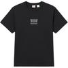 Levis Loose Casual Comfortable Ribbed Round Neck Short Sleeve T-Shirt Men Tops Black 002X5-0000