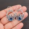 London Blue Topaz Gemstone 925 Sterling Silver Jewelry Drop/Dangle Earrings1.64" CE-2-11