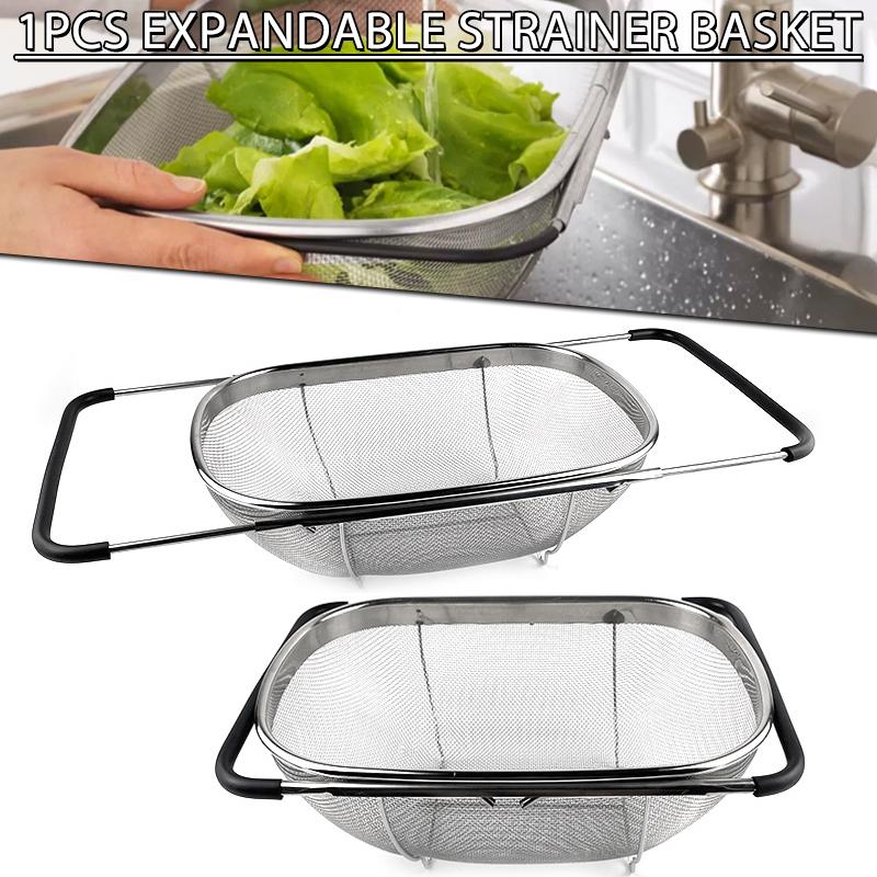 

PDTO Корзина-ситечко из нержавеющей стали над раковиной с выдвижными ручками