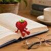 3D Printed Fruit Figure with Movable Joints, Collectible Articulated Red Strawberry Figurine for Home Office Executive Desk Decor