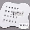 New Silver-scalding Line Flame Nail Art Sticker Metal Mirror Irregular Sticker Cool Nail Decal Decoration