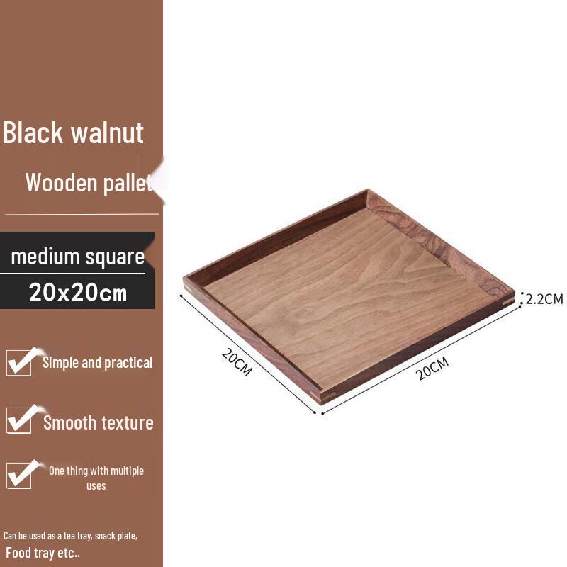 Serviertablett aus Schwarznussholz