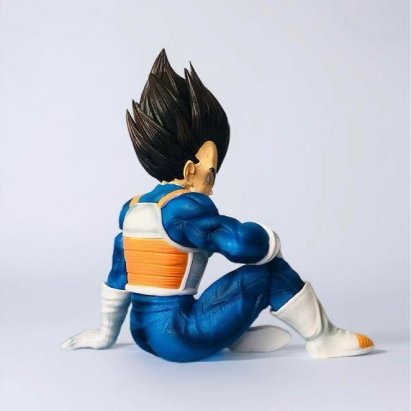 Dragon Ball Periphery, Saiyan Sitting Haughty Vegeta Figure, Animation Statue Model Car Desktop Ornament