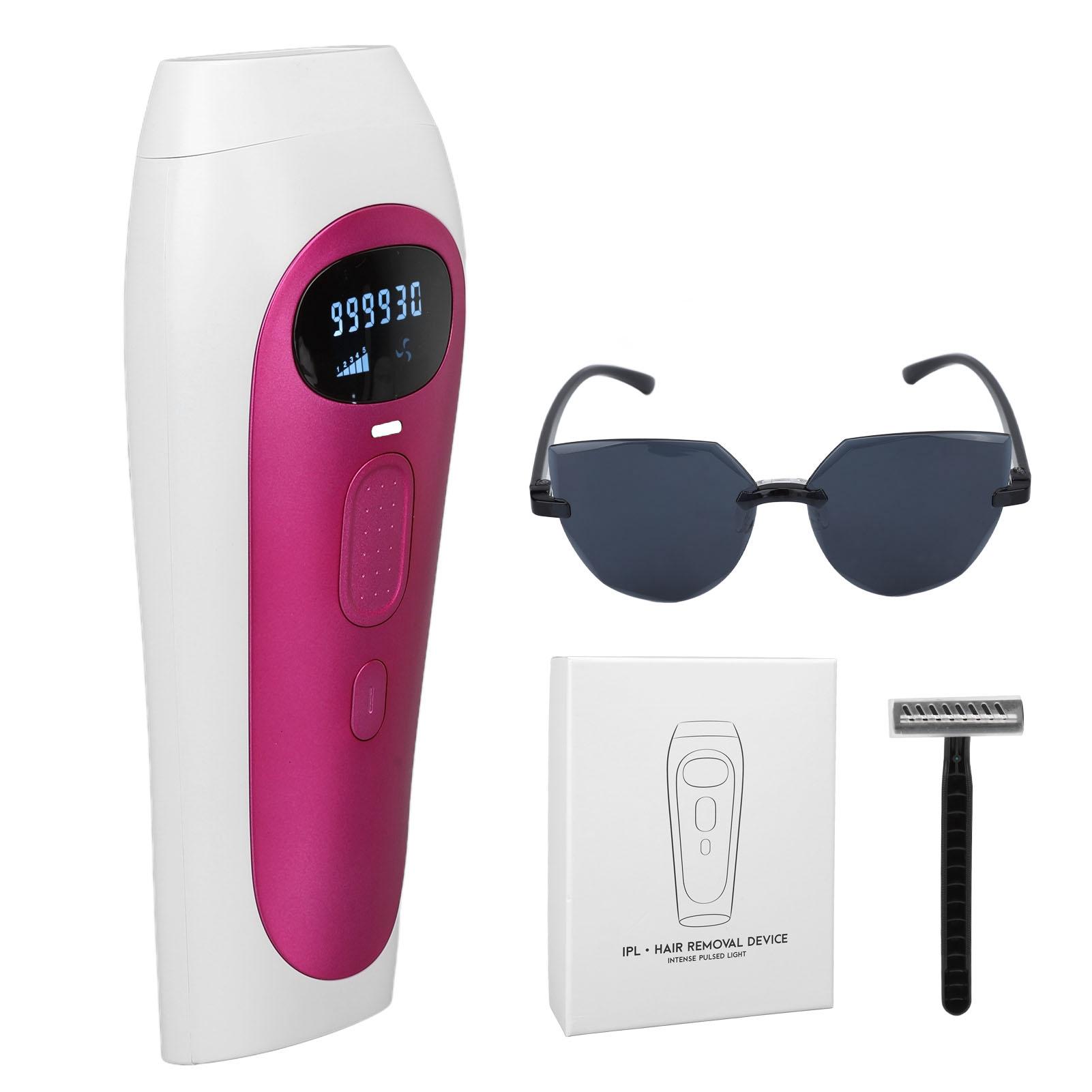 

Аппарат для удаления волос IPL, 5 энергетических передач, 2 режима вспышки, портативное устройство для удаления волос, 100‑240 В, США EU Plug