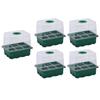 Plant Starter Tray 6 Cells Breathable Visible Reusable Heightened Plant Germination Tray for Gardening