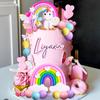 JeVenis Unicorn Cake Topper & Party Favors - Rainbow Birthday Decoration for Girls