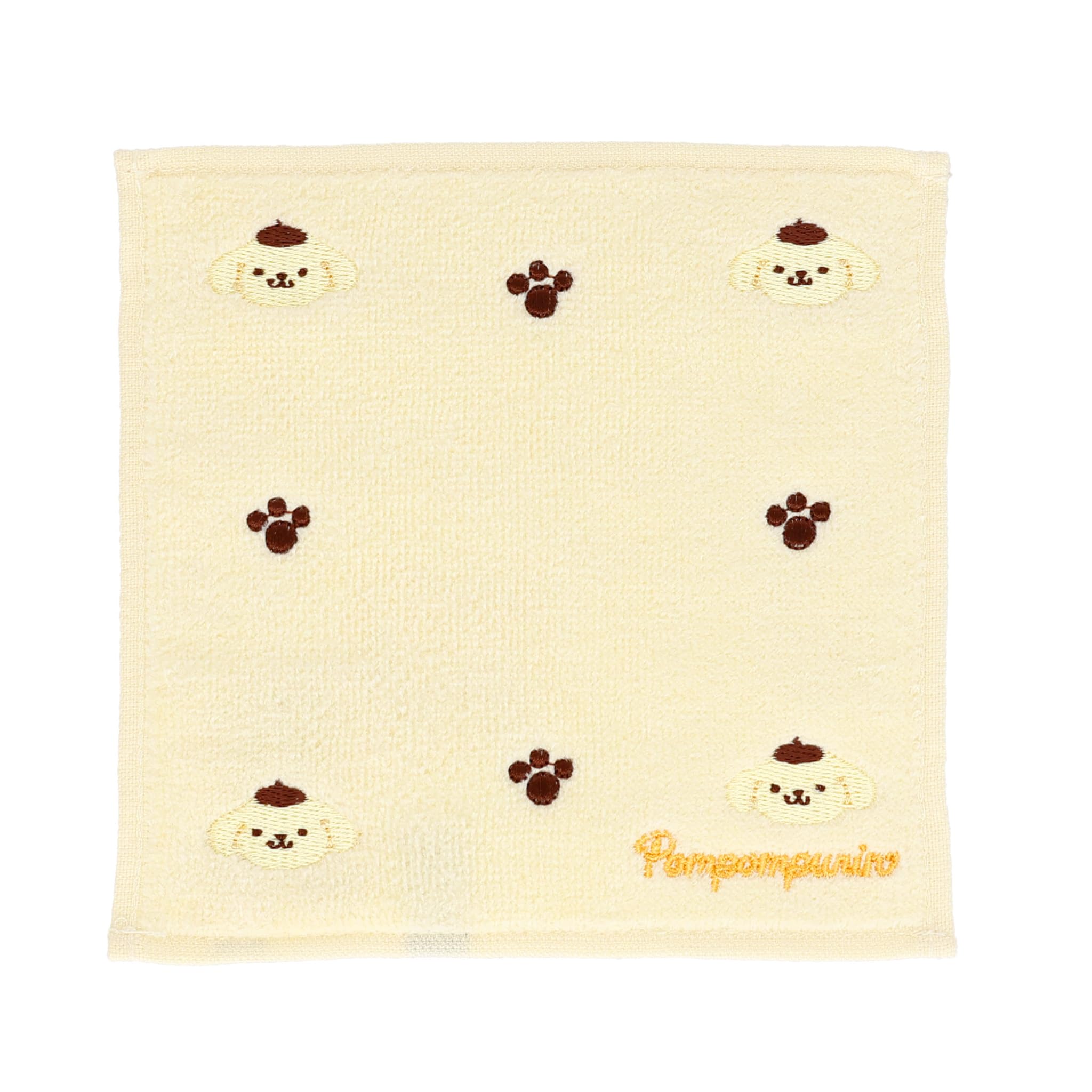 Marushin Sanrio Pompompurin Tiny Antibacterial and Deodorizing 3725019700 Handkerchief, Footprints, Treatment,