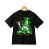 Garden Gnome 420 Print T-Shirt, Whimsical Nature Casual Tee