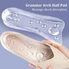 1Pair Transparent Silicone Gel Arch Support Inserts Flat Foot Massage Pads Foot Cushion Insoles for Women High Heel Shoes