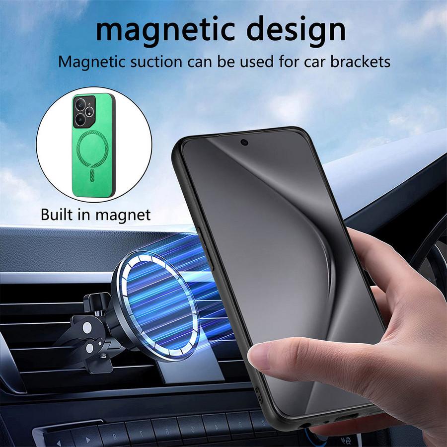 For OPPO Realme GT8 Pro 5G Luxury Case Wireless Charging Etui Realme GT 8 8Pro Magnet Leather Back Cover