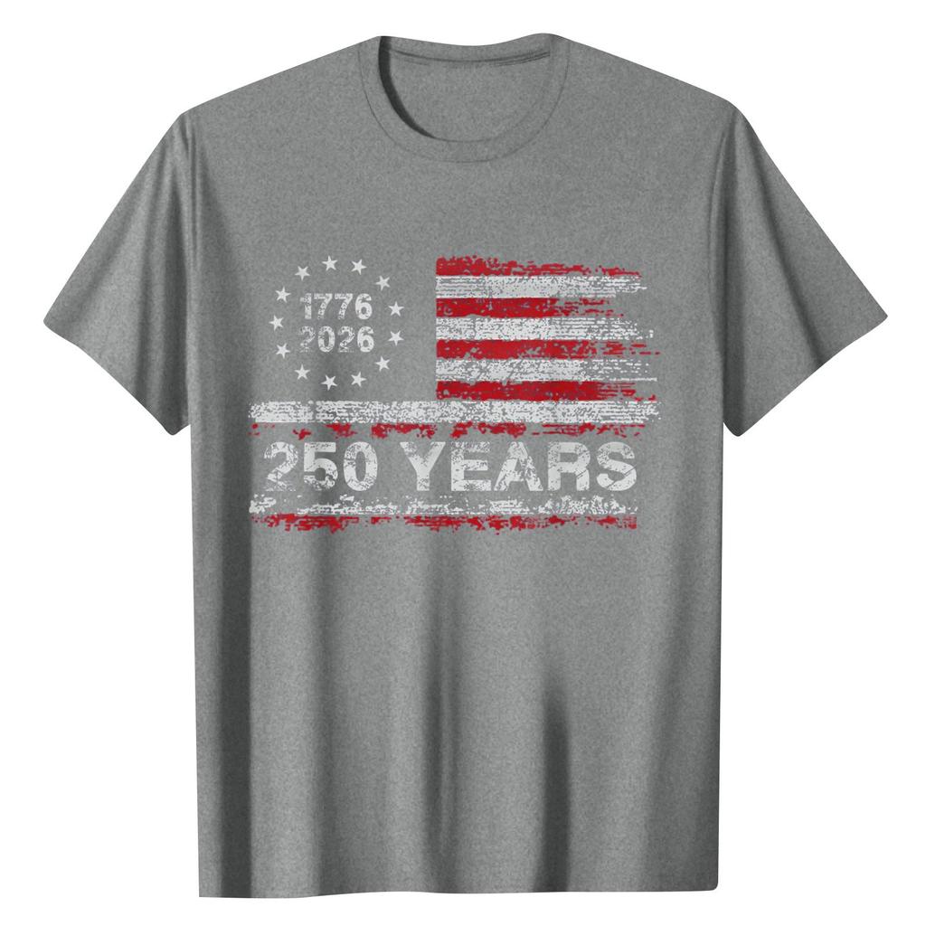 Unisex Round Neck Casual Digital Printed Short Sleeved T-shirt Top
