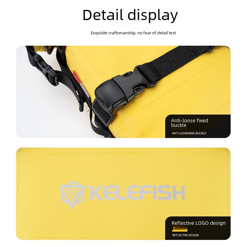 KELEFISH Rainproof Motorcycle Reflective Side Travel Bag