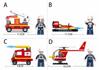 Klocki Sluban Fire Pojazdy Strażackie Abcd - B0622