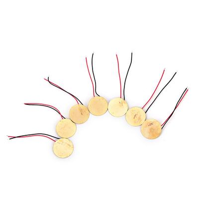 6Pcs Piezoelectric Piezos Amplifiers Discs Leads For Cigar Box Guitar Pickup Good Quality