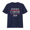 Herren Jimmy Carter für den Präsidenten der Vereinigten Staaten 2020 T-Shirt Schwarz 2XL Vintage Gewaschen Leicht Atmungsaktiv Vielseitig