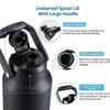 New 304 Stainless Steel Vacuum Flask, Camping Ice Bucket, Outdoor Portable Sports Water Bottle, Handheld Thermos Pot, 2L
