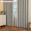 1PC NAPEARL Light Luxury Retro Solid-color Gray Fully Blackout Curtains for Bedroom Living Room Balcony Window for Home Decor