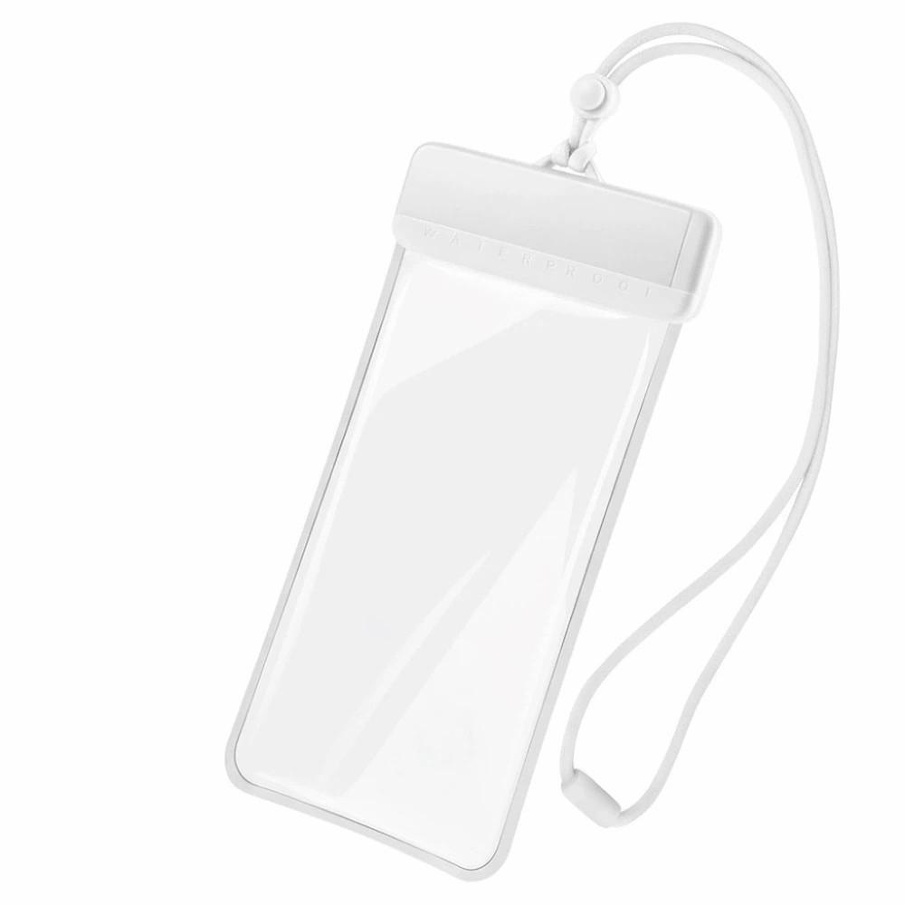

Sealed Waterproof Phone Pouch Adjustable Strap Crossbody Dry Bag PVC Storage Pack for Gifts білий