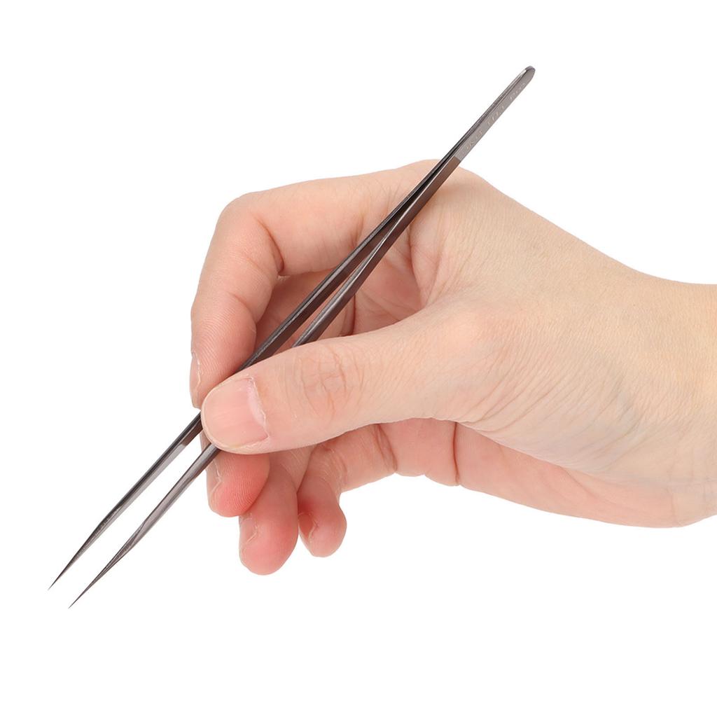 HMT11TIPRO Edelstahlpinzette Zange mit gerader spitzer ultrafeiner Spitze für Labor Handyreparatur