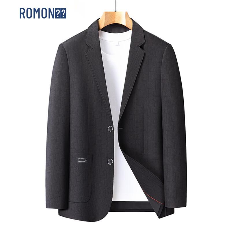 ROMON Men s Slim Fit Business Casual Suit Jacket L/175