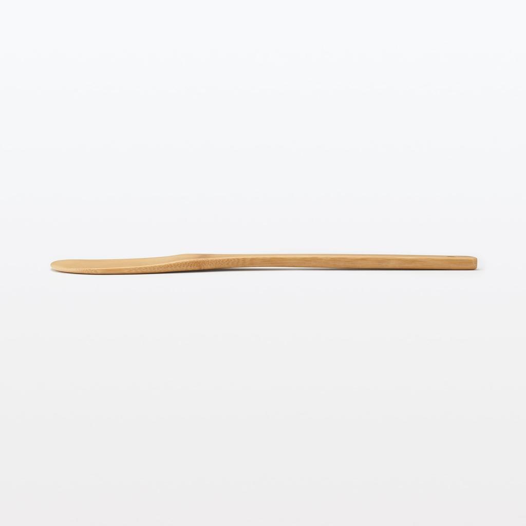 MUJI Soot Bamboo Cooking 30cm 83074920 Spatula, Approx. Long,