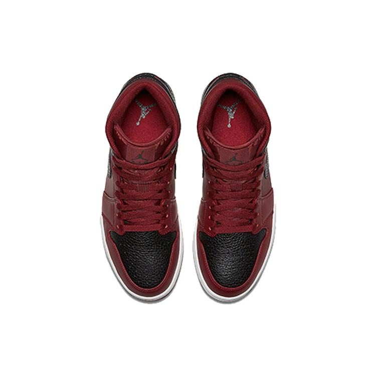 Jordan 1 Retro Mid Team Red Black 554724-601