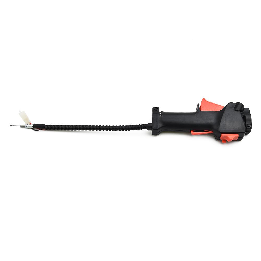 Throttle Cable Handle with Trigger On Off Kill Switch for 26mm Pipe Multi Tool Brush Cutter with Wiring for Safe Use
