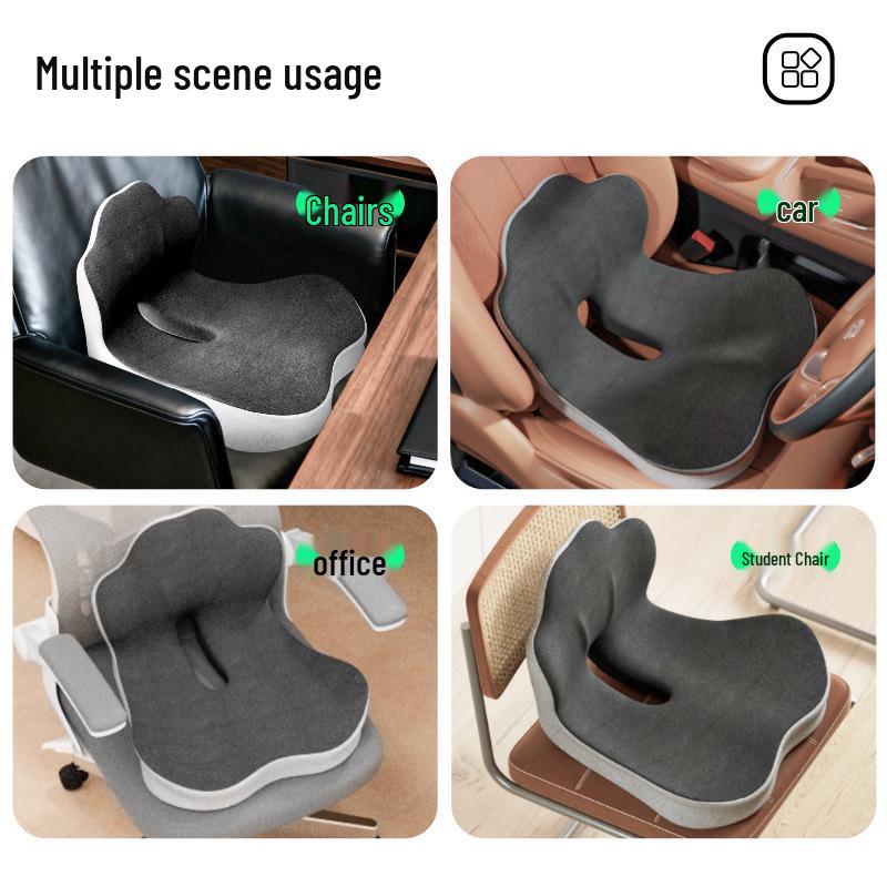 Ergonomic Integrated Seat & Backrest Cushion for Office, Student, and Car Support