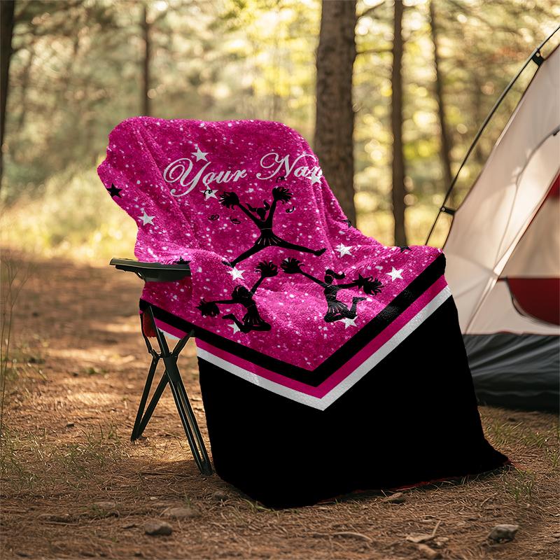 1PC Custom Name Stars Outdooor Flannel Blankets Patterns Throw Blanket All-Season Soft Gift for Couch, Bed, Camping Gifts