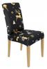 Black Chair Cover Christmas Patterns Elastic [21Dp1]