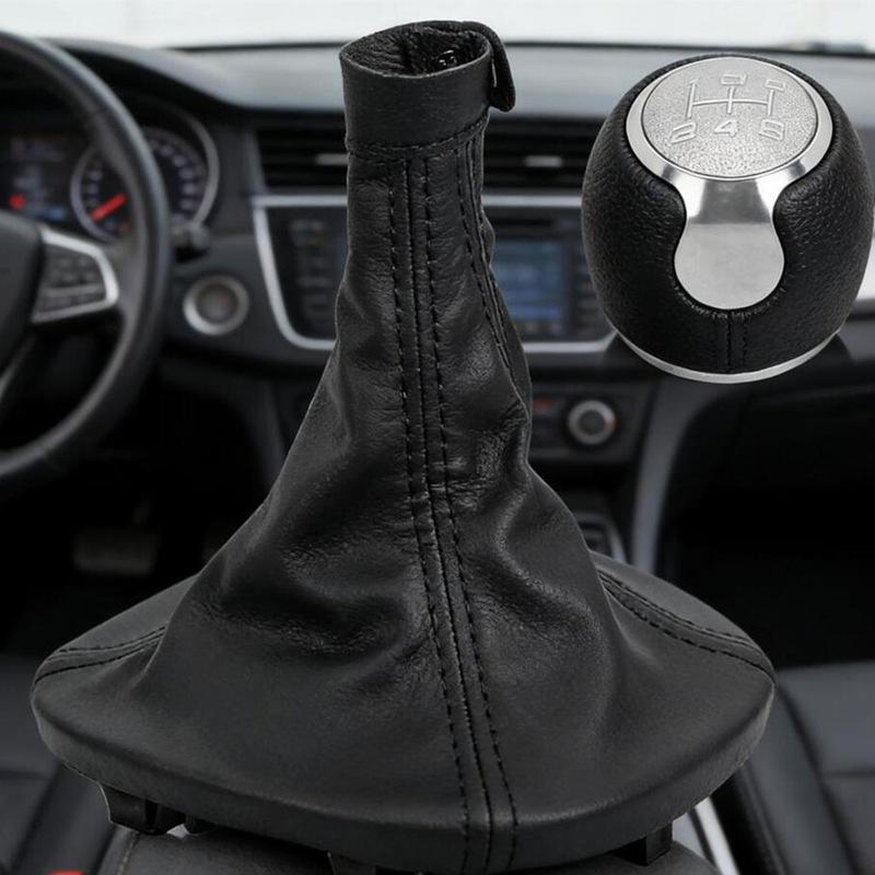 5 Speed Gear Shift Knob Gear Shifter Dust Cover For Alfa For Romeo For Mito 08-13, 55344848 156088073 Interior Accessories