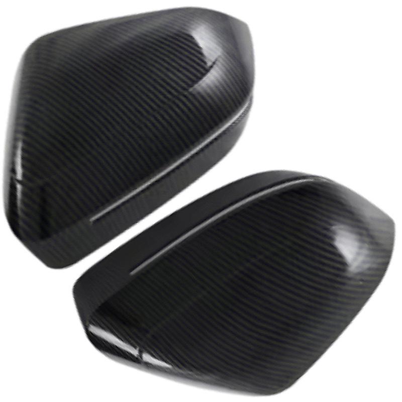 For BMW Series 5 G60 2024 Rearview Side Mirror Cover Wing Cap Exterior Door Rear View Case Trim Carbon Fiber Black ABS