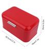 Solid Color Retro Metal Bread Bin Box Large Capacity Kitchen Storage Container