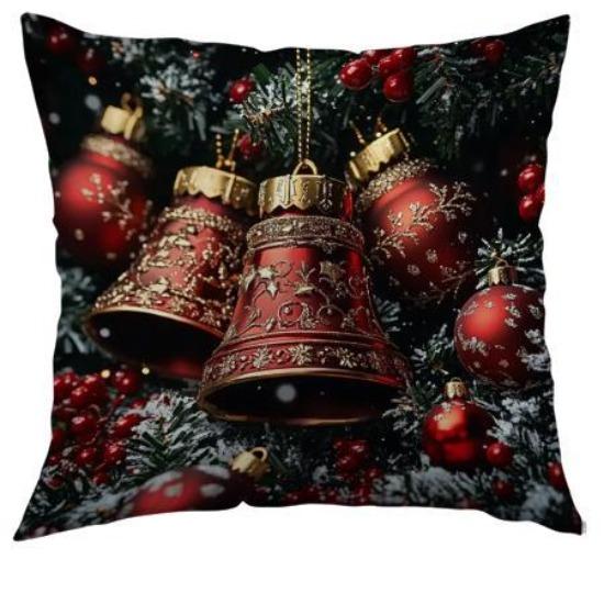 

Рождественская наволочка с принтом Санта-Клауса, полиэстеровая подушка, украшение для дивана, наволочка, праздничный подарок 45*45cm