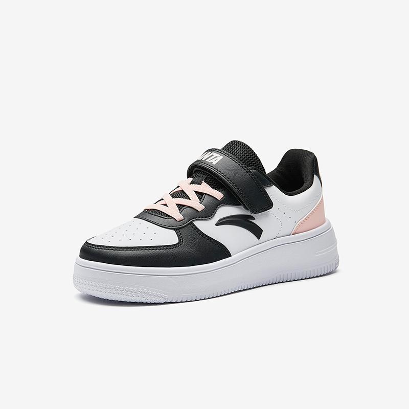 Anta Kids Trendy Fashion Comfortable Versatile Color Block Sports Casual Commuting School Lightweight Shock Absorption Low Top Kids Sneakers A22538088