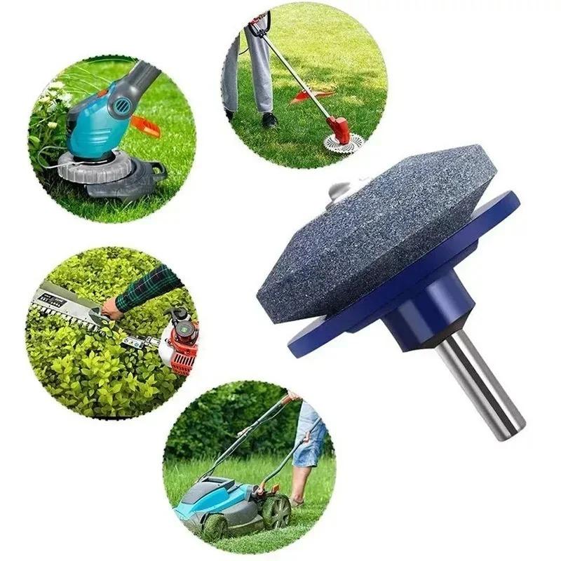 Lawn Mower Sharpening Stone & Balancer Stabilizer Tool for Blade Sharpening  Essential Gadget for Garden Yard Grass Cutting Work