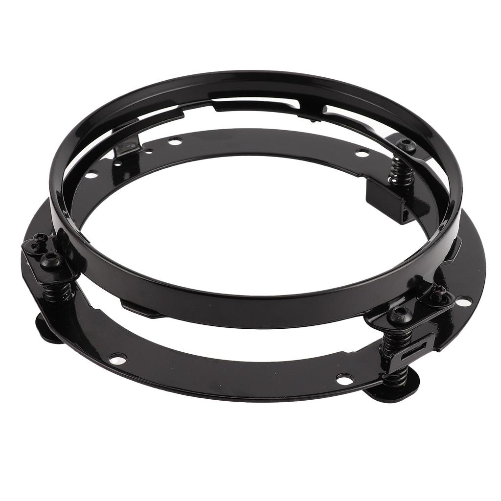 Frontlysfestebrakett Frontlys Rund Holder Festesokkel 7in Passer til Jeep Wrangler JKBlack