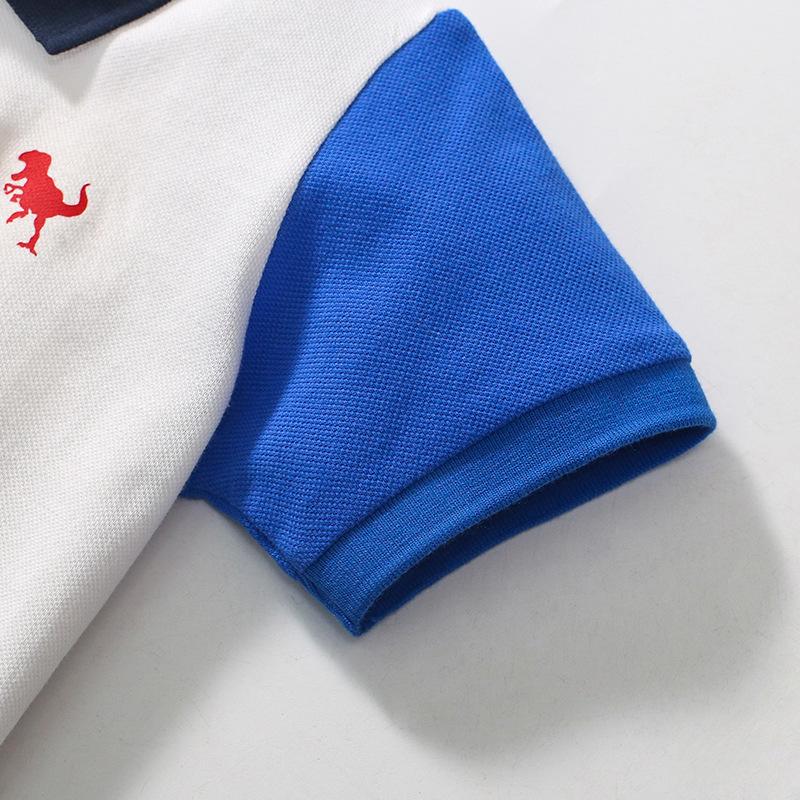 Cotton T-shirt Summer Children's T-shirt Cotton Breathable Boy's Polo Shirt Girl's Color-matching Short-sleeved T-shirt
