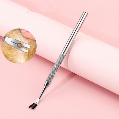 1pc Stainless Steel Tick Remover Fork - Effective Pet Flea and Tick Removal Tool for Dogs, Durable Tick Extractor Flea and Tick Removal for Pet Owners