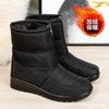 Winter Shoes Fo Women Waterproof Snow Boots Warm Plush Ankle Boots Front Zippers Non-slip Plus Size 35-44 Platform Boots