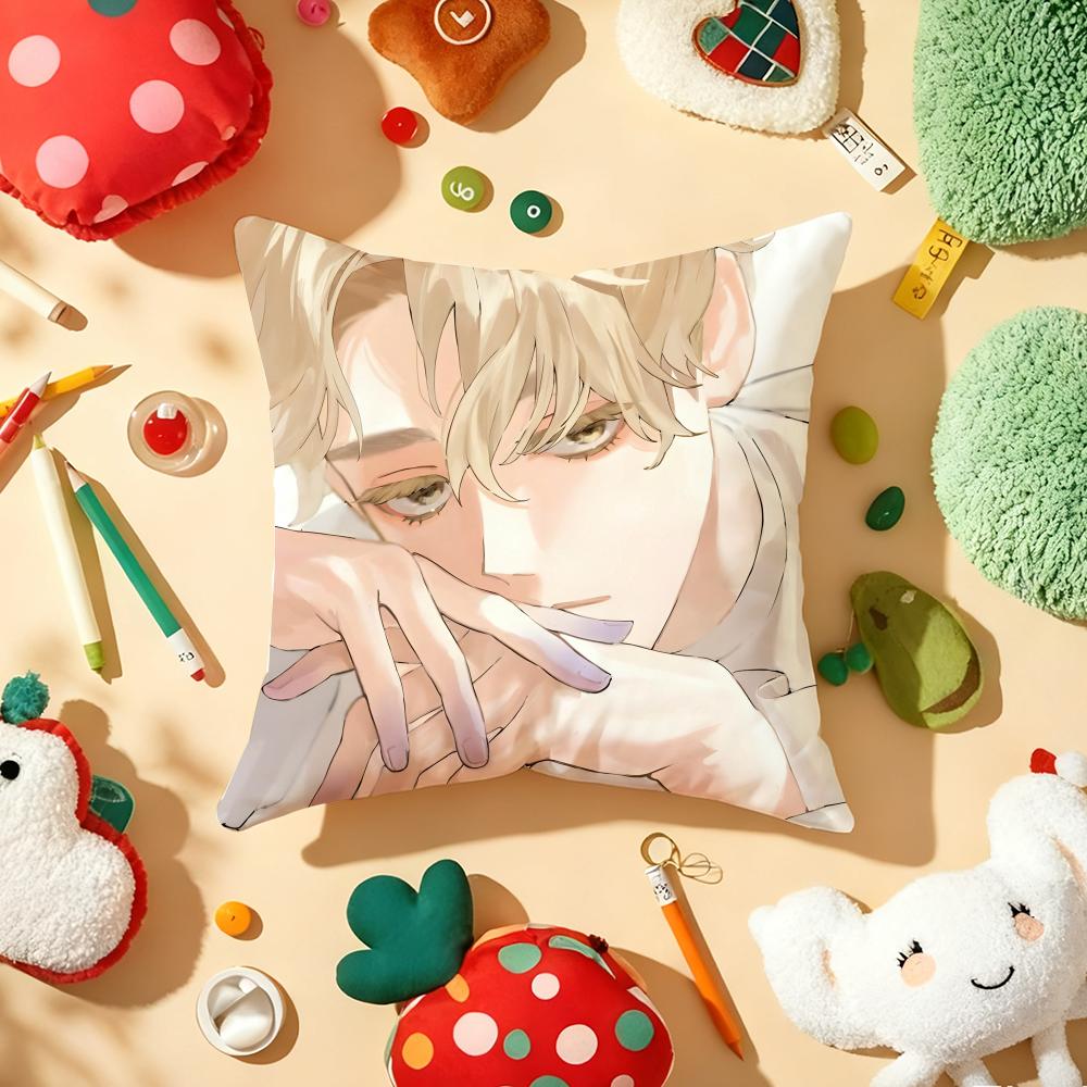 A-Alien S-Stage Luka Cool Anime Boy Pillow Case Plush Fabric Soft Double-Sided Printed Sofa Warm Winter Home Gift Cushion Cover