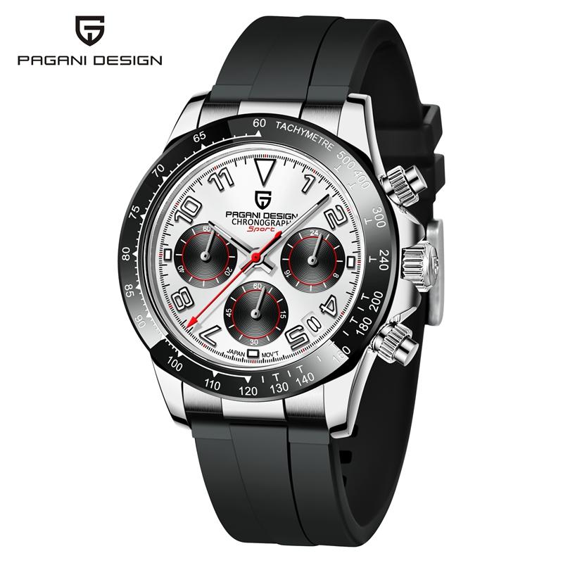 Pagani Design Sport Wristwatch For Man Top Brand Stainless Steel Waterproof Clocks Men Watch Military Quartz WristWatch