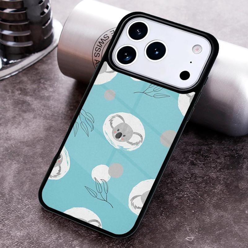 Cute Cartoon Koala TPU Phone Case For iPhone 17 16 15 14 13 12 11 Pro Max Plus 17Air Soft Silicone Cover